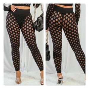 Ktoo Skinny Fit Punched Out Pants